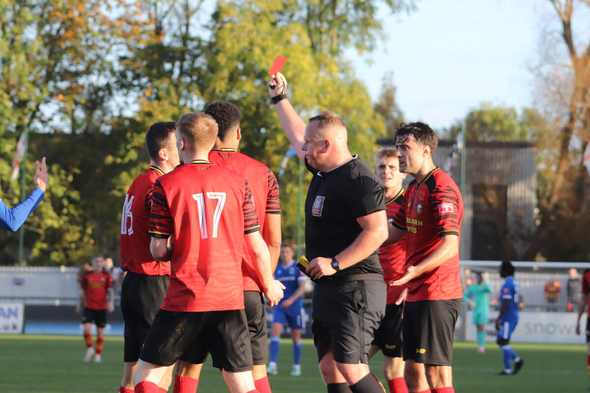 Daniel Leadbitter_Gloucester City No2-SENT OFF_AFC Totton 1-1 Gloucester City_SLPDS-12_Sat19Oct2024.jpg