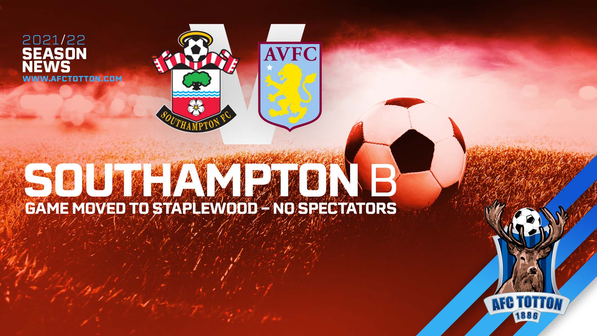 Saints B V Aston Villa Game Moved To Staplewood Due To Waterlogged ...